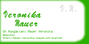 veronika mauer business card